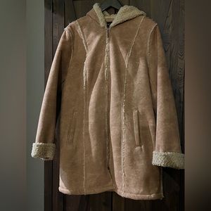 Braetan faux suede Sherpa women’s coat